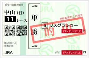 有馬記念は無料予想動画の通り◎リスグラシュー的中！