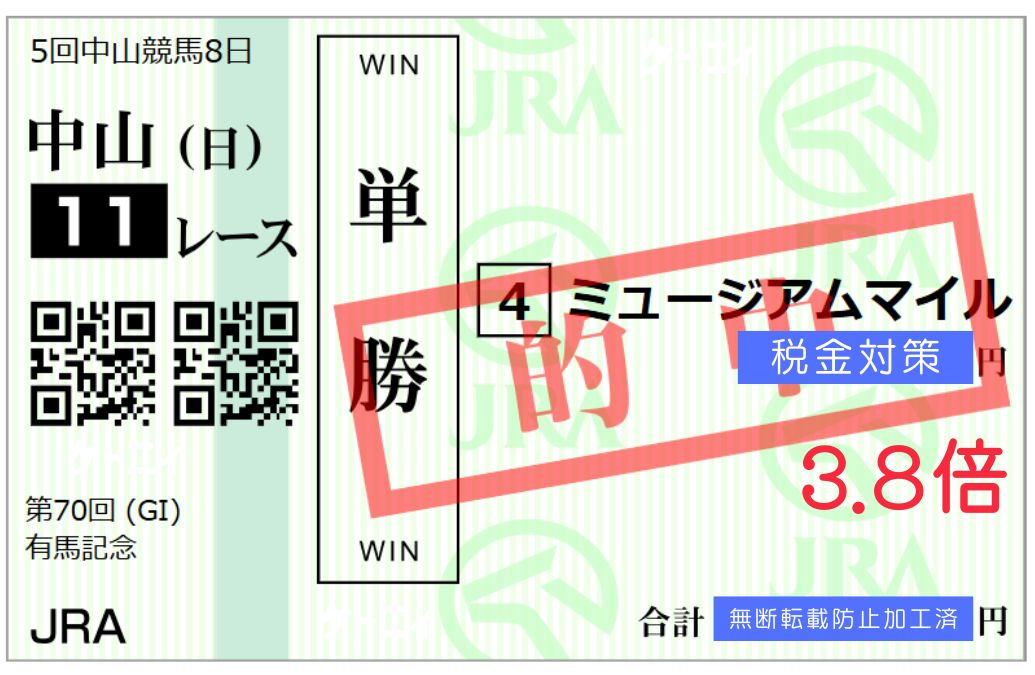 2025年有馬記念、編集長Kは4強から◎ミュージアムマイル1頭だけに絞って単勝3.8倍と複勝1.7倍の的中を重めにズドン！ 月額たった990円で、この中央全競馬場の全レース予想が手に入ります。